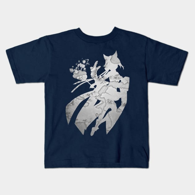 Sakura: Gentle Nekomata Kids T-Shirt by Raven's Secret Shop